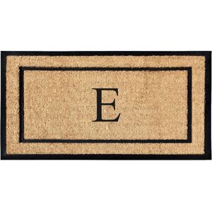 A1 Home Collections Natural Coir Monogrammed Door Mat for Front Door, Durable Large Outdoor Rug, Heavy Duty Welcome Doormat E 24 A1 Home Collections Natural Coir Monogrammed Door Mat for Front Door, Durable Large Outdoor Rug, Heavy Duty Welcome Doormat E 24