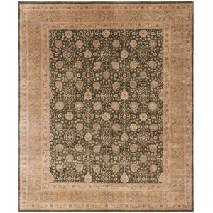 SAFAVIEH Couture Hand-knotted Haj Jalili Jaqueline Traditional Oriental Wool Rug with Fringe Green/Gold 12' x 15' SAFAVIEH Couture Hand-knotted Haj Jalili Jaqueline Traditional Oriental Wool Rug with Fringe Green/Gold 12' x 15'