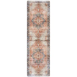 SAFAVIEH Kitchen Mat Milli Non-Slip PVC Kitchen Floor Area Rug Rust/Aqua 1'6 SAFAVIEH Kitchen Mat Milli Non-Slip PVC Kitchen Floor Area Rug Rust/Aqua 1'6
