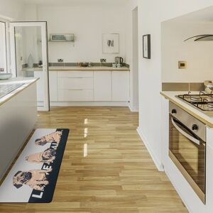 Ray Star Pug Love Kitchen Mat Brown 47.20''X19.70''X0.30'' Ray Star Pug Love Kitchen Mat Brown 47.20''X19.70''X0.30''