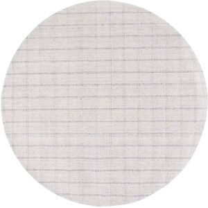 Lauren Ralph Lauren Handmade Tamworth Check Wool Rug Silver 7' Round Lauren Ralph Lauren Handmade Tamworth Check Wool Rug Silver 7' Round