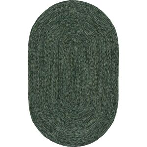SAFAVIEH Handmade Braided Thijs Reversible Rug Green 6' x 9' Oval SAFAVIEH Handmade Braided Thijs Reversible Rug Green 6' x 9' Oval