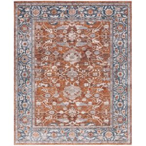 SAFAVIEH Heirloom Gwenneth Traditional Oriental Rug Rust/Blue 9' x 12' SAFAVIEH Heirloom Gwenneth Traditional Oriental Rug Rust/Blue 9' x 12'