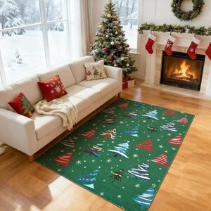Garvee Red 2x6 Runner Rug, Washable Christmas Carpet, Soft Low Pile Non-Slip Rug for Kitchen, Entryway, or Bedroom Decor Green 4'x6' Garvee Red 2x6 Runner Rug, Washable Christmas Carpet, Soft Low Pile Non-Slip Rug for Kitchen, Entryway, or Bedroom Decor Green 4'x6'