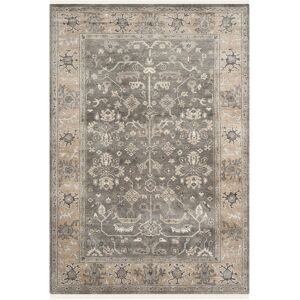 SAFAVIEH Couture Hand-knotted Oushak Faiza Traditional Oriental Wool Rug with Fringe Charcoal/Sandstone 6' x 9' SAFAVIEH Couture Hand-knotted Oushak Faiza Traditional Oriental Wool Rug with Fringe Charcoal/Sandstone 6' x 9'