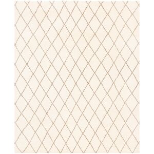 SAFAVIEH Hand-knotted Loft Heljo Modern Tribal Wool Rug Creme/Brown 9' x 12' SAFAVIEH Hand-knotted Loft Heljo Modern Tribal Wool Rug Creme/Brown 9' x 12'