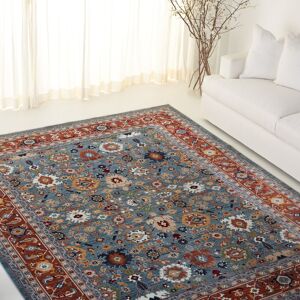 SAFAVIEH Lauren Ralph Lauren Sietha Traditional Rug Blue/Rust 6'7 SAFAVIEH Lauren Ralph Lauren Sietha Traditional Rug Blue/Rust 6'7