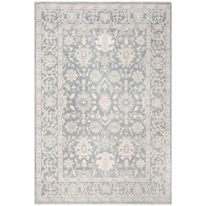 SAFAVIEH Couture Hand-knotted Oushak Tinca Traditional Oriental Wool Rug with Fringe Blue 6' x 9' SAFAVIEH Couture Hand-knotted Oushak Tinca Traditional Oriental Wool Rug with Fringe Blue 6' x 9'