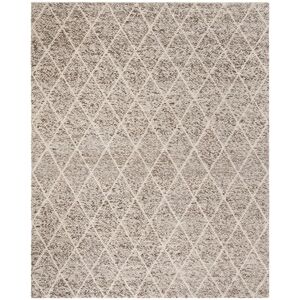 SAFAVIEH Handmade Natura Hilpa Wool Rug Ivory/Stone 8' x 10' SAFAVIEH Handmade Natura Hilpa Wool Rug Ivory/Stone 8' x 10'