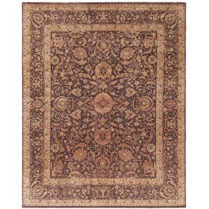 SAFAVIEH Couture Hand-knotted Haj Jalili Katlyn Traditional Oriental Wool Rug with Fringe Brown 9' x 12' SAFAVIEH Couture Hand-knotted Haj Jalili Katlyn Traditional Oriental Wool Rug with Fringe Brown 9' x 12'