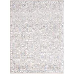 SAFAVIEH Couture Hand-Knotted Haj Jalili Ivka Traditional Oriental Wool Rug Beige/Blue 8' x 10' SAFAVIEH Couture Hand-Knotted Haj Jalili Ivka Traditional Oriental Wool Rug Beige/Blue 8' x 10'