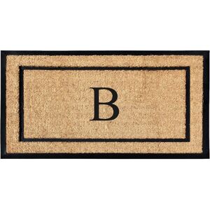 A1 Home Collections Natural Coir Monogrammed Door Mat for Front Door, Durable Large Outdoor Rug, Heavy Duty Welcome Doormat B 24 A1 Home Collections Natural Coir Monogrammed Door Mat for Front Door, Durable Large Outdoor Rug, Heavy Duty Welcome Doormat B 24