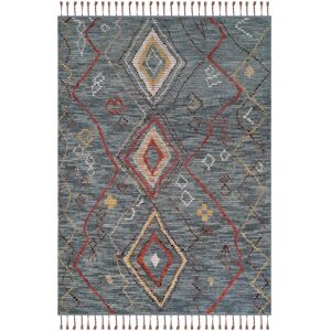 Lauren Ralph Lauren Handmade Nahla Southwestern Tribal Wool Rug Denim 9' x 12' Lauren Ralph Lauren Handmade Nahla Southwestern Tribal Wool Rug Denim 9' x 12'