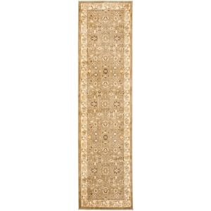 SAFAVIEH Heirloom Vanesa Traditional Oriental Rug Green/Creme 2' x 10' Runner SAFAVIEH Heirloom Vanesa Traditional Oriental Rug Green/Creme 2' x 10' Runner