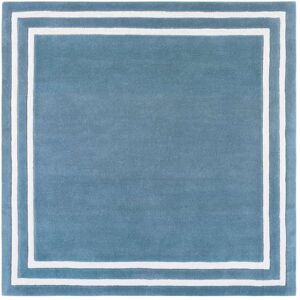 Lauren Ralph Lauren Handmade Roelien Wool Rug Light Blue/Ivory 6' Square Lauren Ralph Lauren Handmade Roelien Wool Rug Light Blue/Ivory 6' Square
