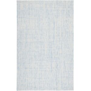 SAFAVIEH Handmade Marbella Målfrid Wool Rug Blue/Ivory 5' x 8' SAFAVIEH Handmade Marbella Målfrid Wool Rug Blue/Ivory 5' x 8'