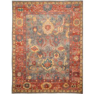 SAFAVIEH Couture Hand-knotted Sultanabad Virgilia Traditional Oriental Wool Rug with Fringe Grey/Red 8' x 10' SAFAVIEH Couture Hand-knotted Sultanabad Virgilia Traditional Oriental Wool Rug with Fringe Grey/Red 8' x 10'