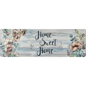 SoHome Cozy Living Home Sweet Home Floral Anti-Fatigue Kitchen Mat, Grey/Blue Grey,Blue 17.5 SoHome Cozy Living Home Sweet Home Floral Anti-Fatigue Kitchen Mat, Grey/Blue Grey,Blue 17.5
