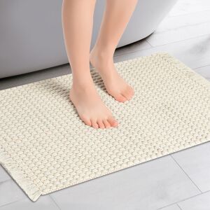 Unique Boho Bathroom Rug, Woven Tecture Rug for Bedroom Throw Rug with Fringe Beige 20 Unique Boho Bathroom Rug, Woven Tecture Rug for Bedroom Throw Rug with Fringe Beige 20