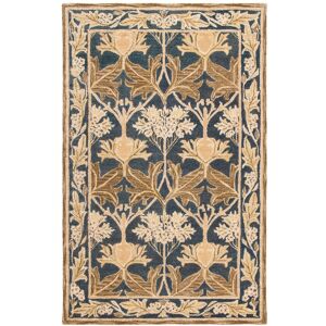 SAFAVIEH Handmade Anatolia Berta Traditional Oriental Wool Rug Navy/Sage 5' x 8' SAFAVIEH Handmade Anatolia Berta Traditional Oriental Wool Rug Navy/Sage 5' x 8'