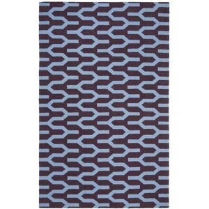 SAFAVIEH Handmade Flatweave Dhurries Sharman Modern Moroccan Wool Rug Purple/Blue 5' x 8' SAFAVIEH Handmade Flatweave Dhurries Sharman Modern Moroccan Wool Rug Purple/Blue 5' x 8'