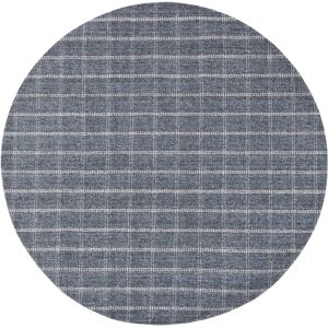 Lauren Ralph Lauren Handmade Tamworth Check Wool Rug Charcoal 7' Round Lauren Ralph Lauren Handmade Tamworth Check Wool Rug Charcoal 7' Round