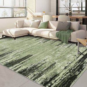 Garvee Area Rug for Living Room Modern Abstract Machine Washable Accent Carpet Non-Slip Low Pile Bedroom Green 5' x 7' Garvee Area Rug for Living Room Modern Abstract Machine Washable Accent Carpet Non-Slip Low Pile Bedroom Green 5' x 7'