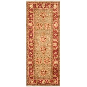 SAFAVIEH Couture Hand-knotted Peshawar Hande Traditional Oriental Wool Rug Sage/Burgundy 3' x 8' Runner SAFAVIEH Couture Hand-knotted Peshawar Hande Traditional Oriental Wool Rug Sage/Burgundy 3' x 8' Runner