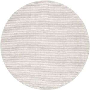 SAFAVIEH Handmade Himalaya Mayyadah Solid Wool Rug Light Grey 6' Round SAFAVIEH Handmade Himalaya Mayyadah Solid Wool Rug Light Grey 6' Round