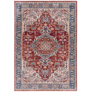 Lauren Ralph Lauren Leontien Traditional Rug Red/Ivory Blue 4' x 6' Lauren Ralph Lauren Leontien Traditional Rug Red/Ivory Blue 4' x 6'