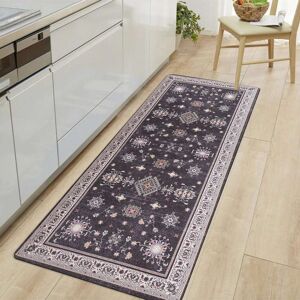 World Rug Gallery Transitional Bordered Cushioned Anti-Fatigue Mat Black 18 in. X 47 in. World Rug Gallery Transitional Bordered Cushioned Anti-Fatigue Mat Black 18 in. X 47 in.