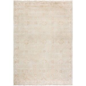 SAFAVIEH Couture Hand-knotted Oushak Raimunda Traditional Oriental Wool Rug with Fringe Light Blue/Ivory 6' x 9' SAFAVIEH Couture Hand-knotted Oushak Raimunda Traditional Oriental Wool Rug with Fringe Light Blue/Ivory 6' x 9'