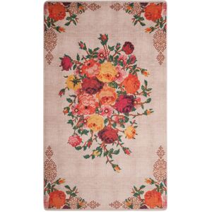 SAFAVIEH Daytona Machine Washable Slip Resistant Rosann Graphic Floral Rug Cream/Orange 3' x 5' SAFAVIEH Daytona Machine Washable Slip Resistant Rosann Graphic Floral Rug Cream/Orange 3' x 5'