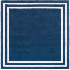 Lauren Ralph Lauren Handmade Roelien Wool Rug Dark Blue/Ivory 6' Square Lauren Ralph Lauren Handmade Roelien Wool Rug Dark Blue/Ivory 6' Square