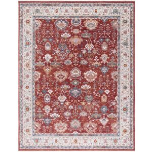 SAFAVIEH Lauren Ralph Lauren Lefka Rug Red/Ivory Blue 9' x 12'6 SAFAVIEH Lauren Ralph Lauren Lefka Rug Red/Ivory Blue 9' x 12'6