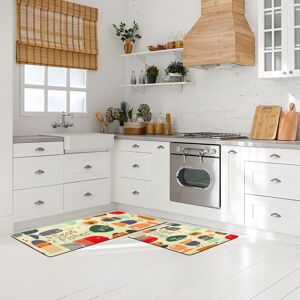 Ray Star Sea & Fishes Kitchen Mat Multi 31.50''X20.00''X0.30'' Ray Star Sea & Fishes Kitchen Mat Multi 31.50''X20.00''X0.30''