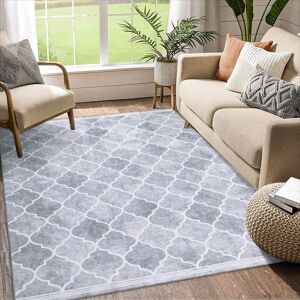 Garvee Area Rugs for Living Room Washable Soft Low Pile Non-Slip Rug Farmhouse Geometric Rug for Bedroom Dining Room Grey 10'x13' Garvee Area Rugs for Living Room Washable Soft Low Pile Non-Slip Rug Farmhouse Geometric Rug for Bedroom Dining Room Grey 10'x13'