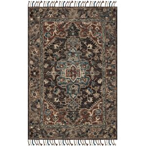 SAFAVIEH Handmade Aspen Lilian Boho Tribal Wool Rug Charcoal/Light Brown 5' x 8' SAFAVIEH Handmade Aspen Lilian Boho Tribal Wool Rug Charcoal/Light Brown 5' x 8'