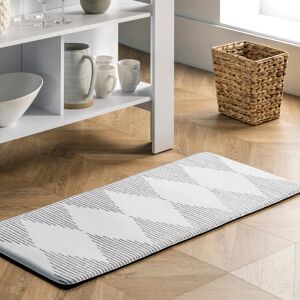 Nuloom Diamond Stripes Anti Fatigue Kitchen or Laundry Room Comfort Mat Light Grey 18 Nuloom Diamond Stripes Anti Fatigue Kitchen or Laundry Room Comfort Mat Light Grey 18