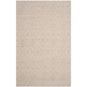 SAFAVIEH Handmade Marbella Asya Diamond Wool Rug Silver/Ivory 5' x 8' SAFAVIEH Handmade Marbella Asya Diamond Wool Rug Silver/Ivory 5' x 8'