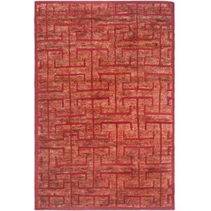 SAFAVIEH Hand-knotted Tangier Lenke Modern Wool Rug Red/Rust 5' x 8' SAFAVIEH Hand-knotted Tangier Lenke Modern Wool Rug Red/Rust 5' x 8'