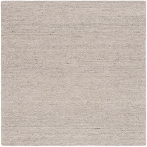 SAFAVIEH Handmade Himalaya Jinia Solid Wool Rug Beige/Light Grey 6' Square SAFAVIEH Handmade Himalaya Jinia Solid Wool Rug Beige/Light Grey 6' Square