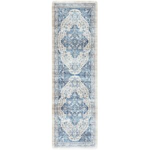 SAFAVIEH Kitchen Mat Asteria Non-Slip PVC Kitchen Floor Area Rug Beige/Blue 1'6 SAFAVIEH Kitchen Mat Asteria Non-Slip PVC Kitchen Floor Area Rug Beige/Blue 1'6