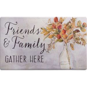 SoHome Cozy Living Friends and Family Gather Eucalyptus Floral Anti-Fatigue Kitchen Mat, Grey/Yellow Yellow,Grey 17.5 SoHome Cozy Living Friends and Family Gather Eucalyptus Floral Anti-Fatigue Kitchen Mat, Grey/Yellow Yellow,Grey 17.5