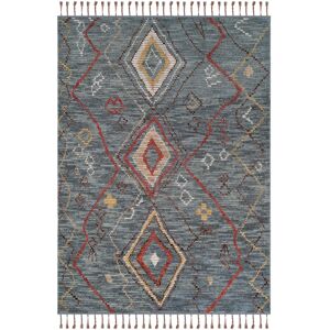 Lauren Ralph Lauren Handmade Nahla Southwestern Tribal Wool Rug Denim 4' x 6' Lauren Ralph Lauren Handmade Nahla Southwestern Tribal Wool Rug Denim 4' x 6'