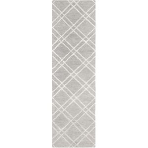 SAFAVIEH Handmade Himalaya Kelsie Modern Wool Rug Grey/Silver 2'3 SAFAVIEH Handmade Himalaya Kelsie Modern Wool Rug Grey/Silver 2'3