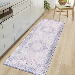 World Rug Gallery Traditional Bohemian Cushioned Anti-Fatigue Mat Blue 18 in. X 47 in. World Rug Gallery Traditional Bohemian Cushioned Anti-Fatigue Mat Blue 18 in. X 47 in.