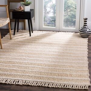SAFAVIEH Handmade Natural Fiber Zvjezdana Jute Tassel Rug Ivory 5' x 8' SAFAVIEH Handmade Natural Fiber Zvjezdana Jute Tassel Rug Ivory 5' x 8'
