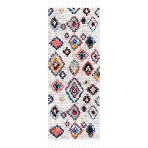 SAFAVIEH Morocco Boho Tribal Rug Ivory/Multi 2' x 5' SAFAVIEH Morocco Boho Tribal Rug Ivory/Multi 2' x 5'