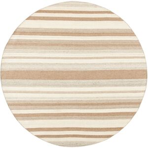 SAFAVIEH Handmade Flatweave Dhurries Valorie Modern Moroccan Wool Rug Natural/Camel 7' Round SAFAVIEH Handmade Flatweave Dhurries Valorie Modern Moroccan Wool Rug Natural/Camel 7' Round